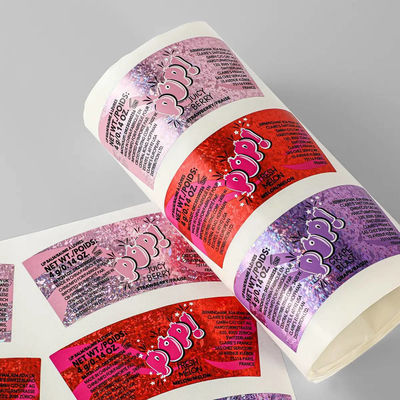 Αδιάβροχο αυτοκόλλητο βινυλίου Custom Printed Holographic για συσκευασία κεριών αρώματος