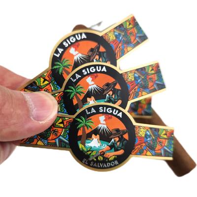 Αγορά Custom Embossed Gold Foil Cigar Label and Band with ISO9001:2008 Certification for Personalized Use online manufacture
