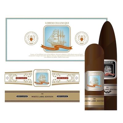 Καλή τιμή Holographic Gold Foil Cigar Label and Band with ISO9001:2008 Certification for Premium Cigar Packaging σε απευθείας σύνδεση